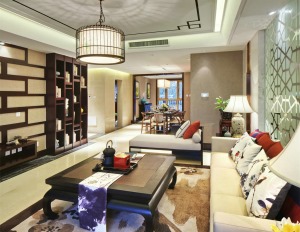 新中式风格三居室客厅