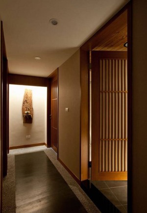 福州108平米两居室日式风格过道效果图3