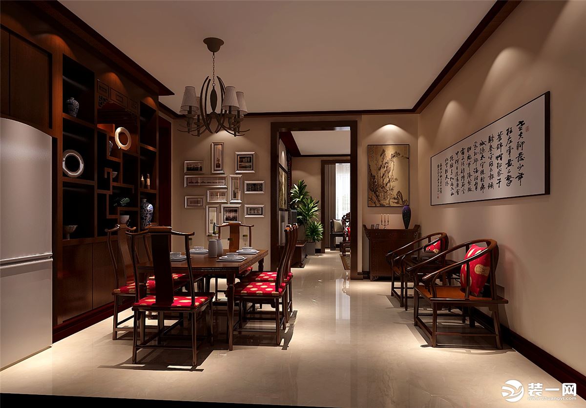 餐厅 全包圆装饰金色漫香苑100平二室现代家装效果图