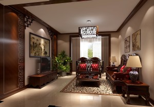 客厅 全包圆装饰金色漫香苑100平二室现代家装效果图