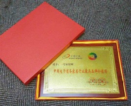 中国电子商务家居行业品牌价值奖