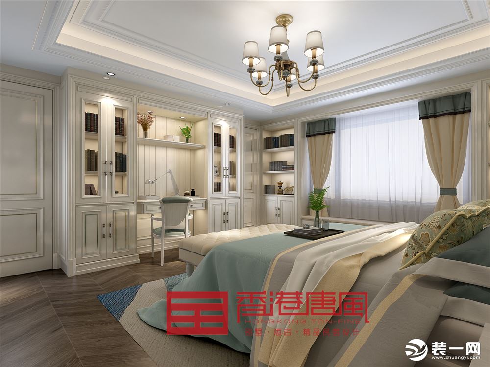 以白色为主调，卧室变得充满阳光、安静、舒适，可以让人拥有良好的休息环境。