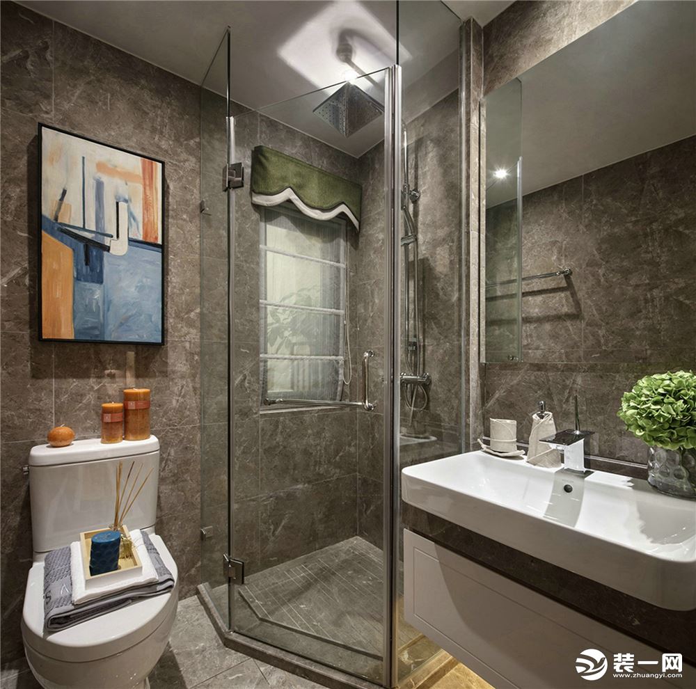 中海康城国际87平三居室现代风格效果图--卫生间