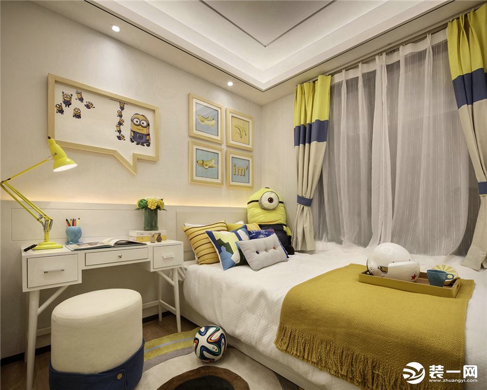 中海康城国际87平三居室现代风格效果图--卧室