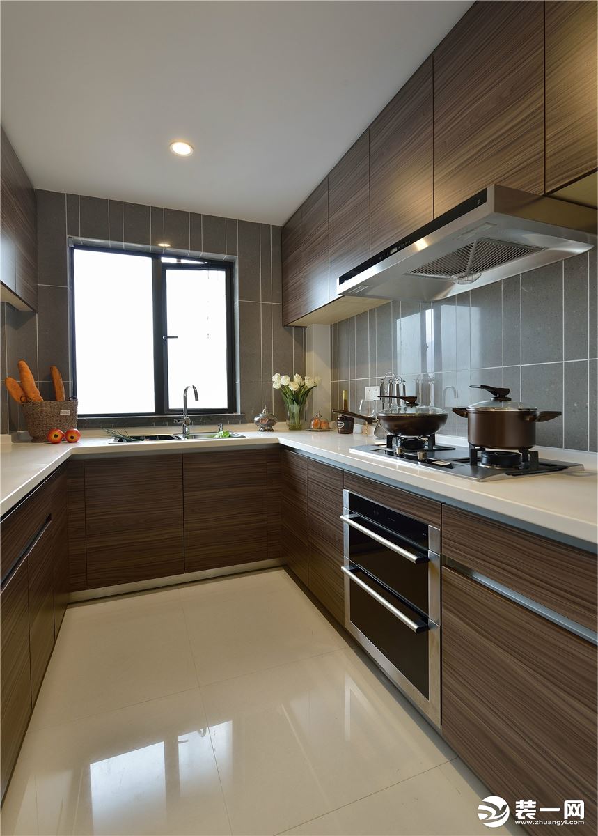荔山公寓88平三居室美式风格效果图厨房