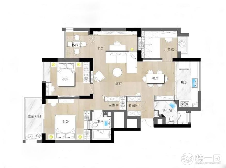 四季晶华+现代简约风格+18万