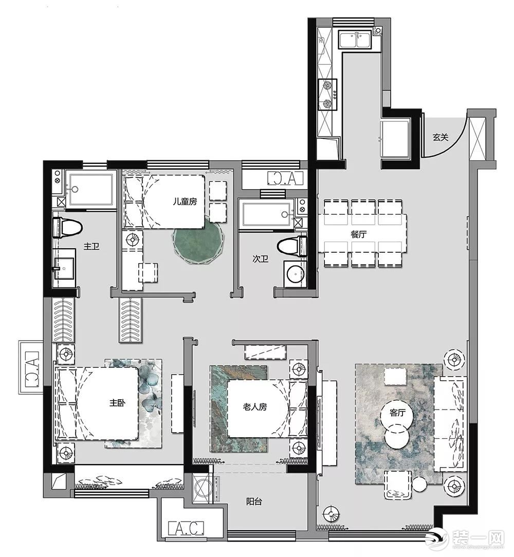 招商小石城+輕奢風(fēng)格+17萬