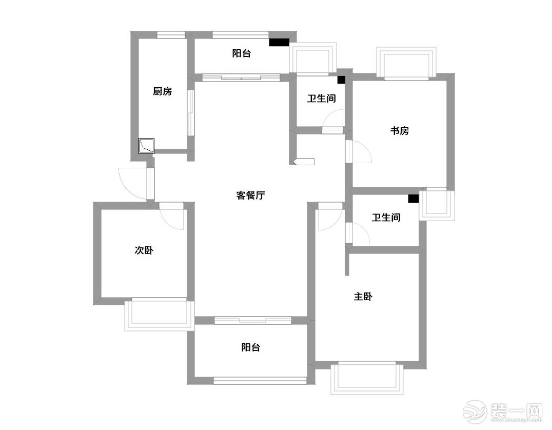 惠宇华庭+简约风格+全包18万