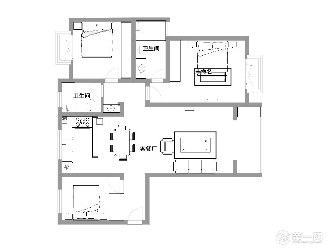 舟山花園+現(xiàn)代輕奢風(fēng)格+全包17萬(wàn)