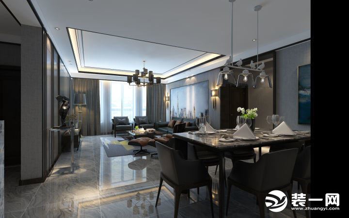 150平现代风格装修设计，清爽温馨，客厅更显大气时尚