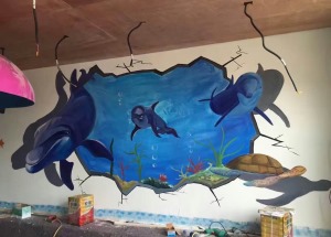 儿童游乐园墙绘装饰