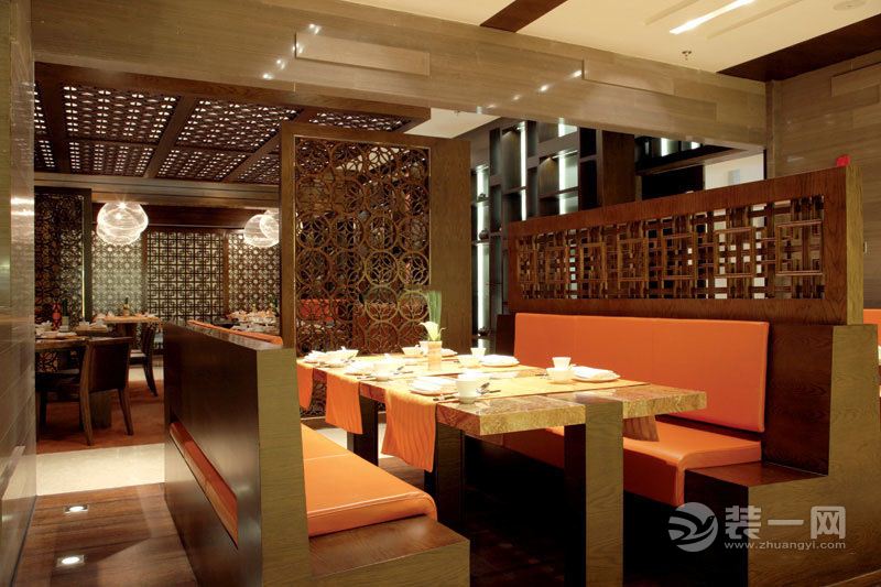 中式餐厅座位设计