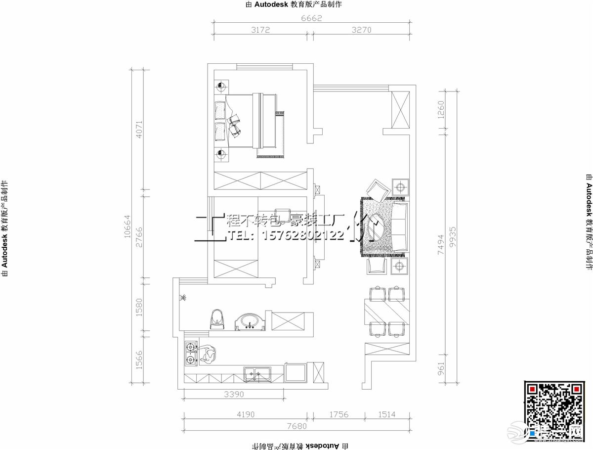 張店嘉億國際裝修效果圖欣賞-淄博九創(chuàng)裝飾