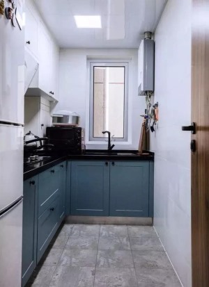 80平两居室轻工业风格厨房装修效果图