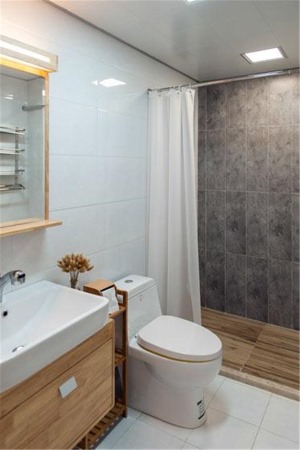 福州正祥林语墅104平米三居室日式风格卫生间、浴室柜、马桶