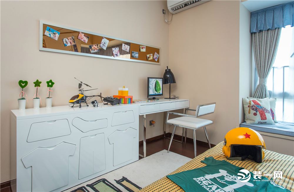 无锡丰涵家园115平三居室现代风格书桌