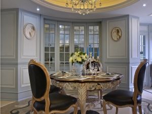无锡紫色心语二居室89平法式风格餐桌