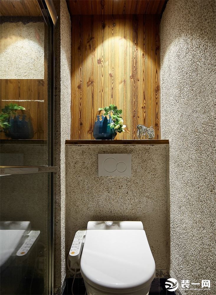 成都众意装饰【三盛翡俪山】东南亚风格三居室造价18万--卫生间
