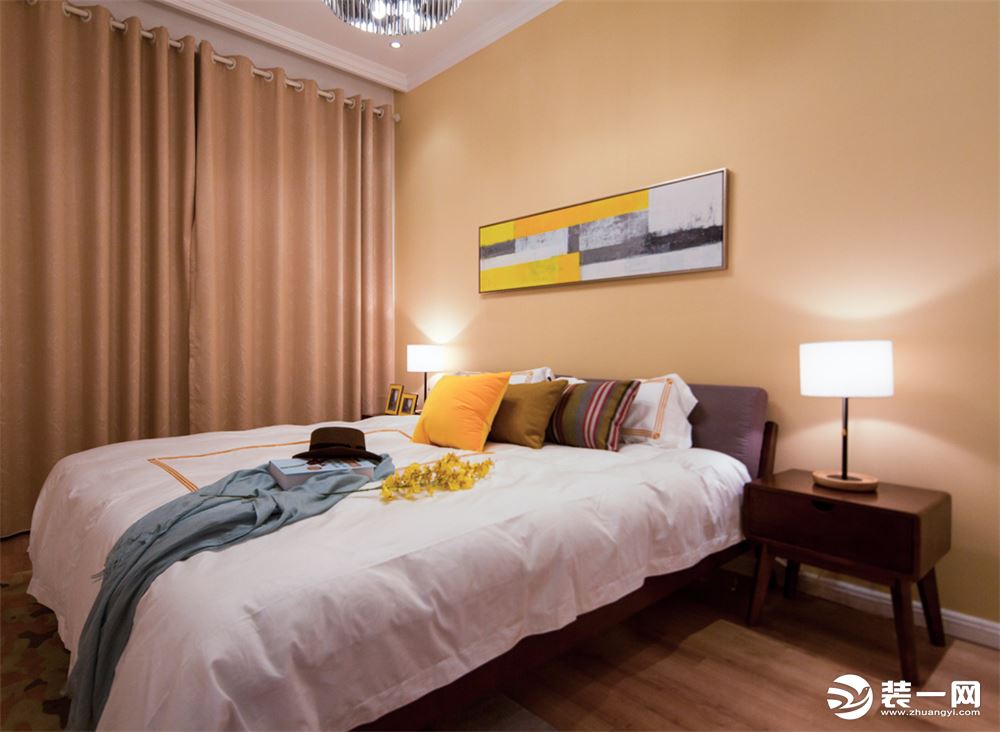 【中海城南一号】四居室中式风格效果图--卧室