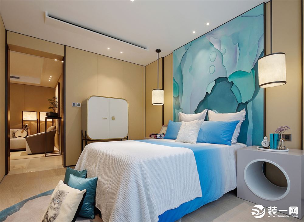 龙都国际中式风格效果二居室--卧室