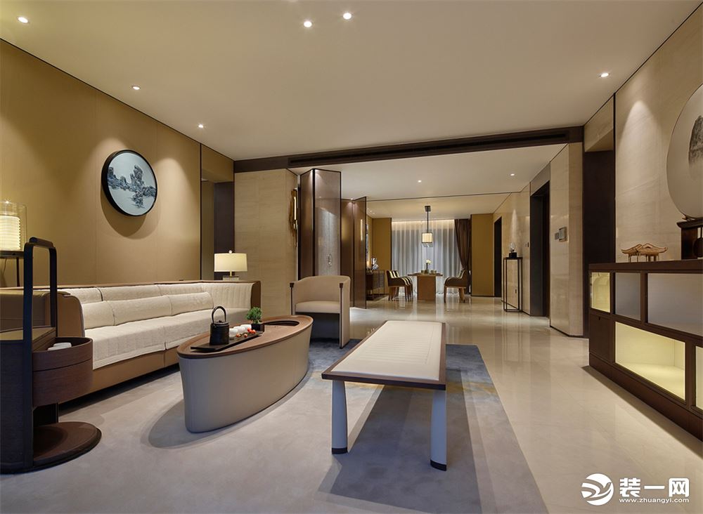 龙都国际中式风格效果二居室--客厅