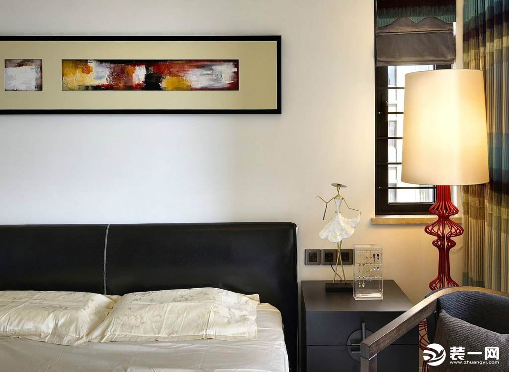 【众意装饰】望江橡树林 做三期  80平 现代风格效果图-卧室