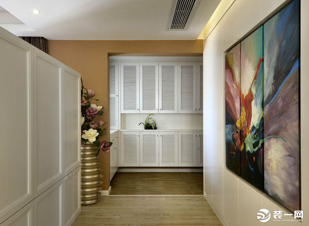 【众意装饰】望江橡树林 做三期  80平 现代风格效果图-走廊