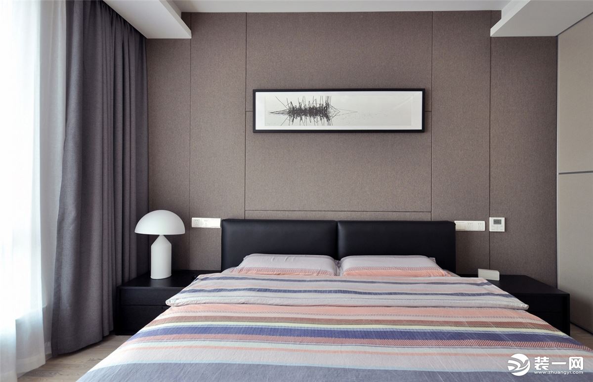 【众意装饰】 保利城115平三室13万现代风格装修效果图--卧室