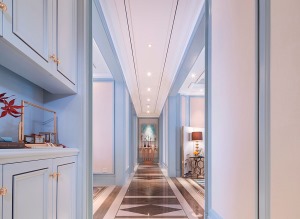 【佳乐国际城】欧式风格二居室造价12万--走廊
