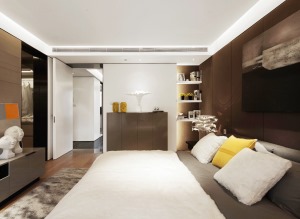 保利心语九期四居室现代简约风格效果图--卧室