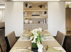 保利心语九期四居室现代简约风格效果图--餐厅