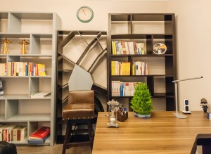 合能珍宝琥珀二居室法式风格效果图--书房