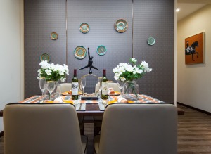 【中海城南一号】四居室中式风格效果图--餐厅