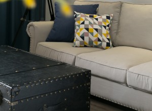沙发  【众意装饰】双流格林城100平小美式风格装修效果图