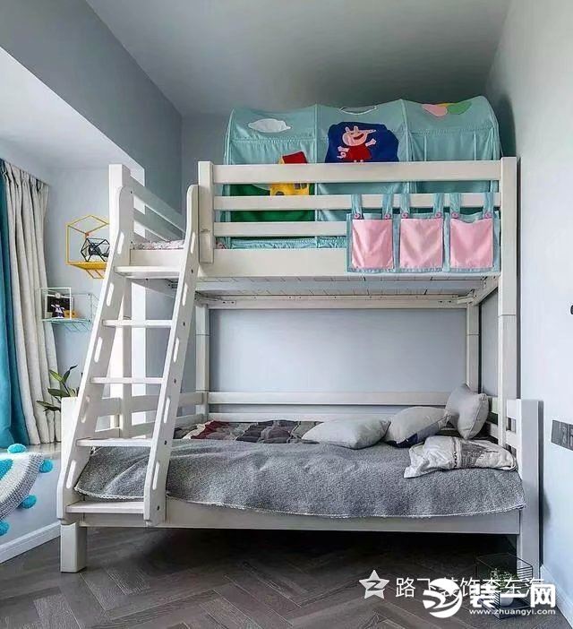 90平三居室现代简约风格儿童房装修效果图
