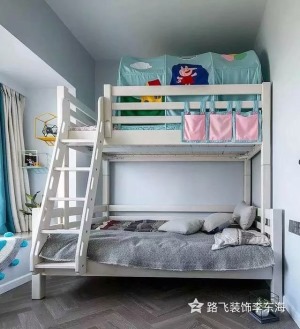 90平三居室现代简约风格儿童房装修效果图