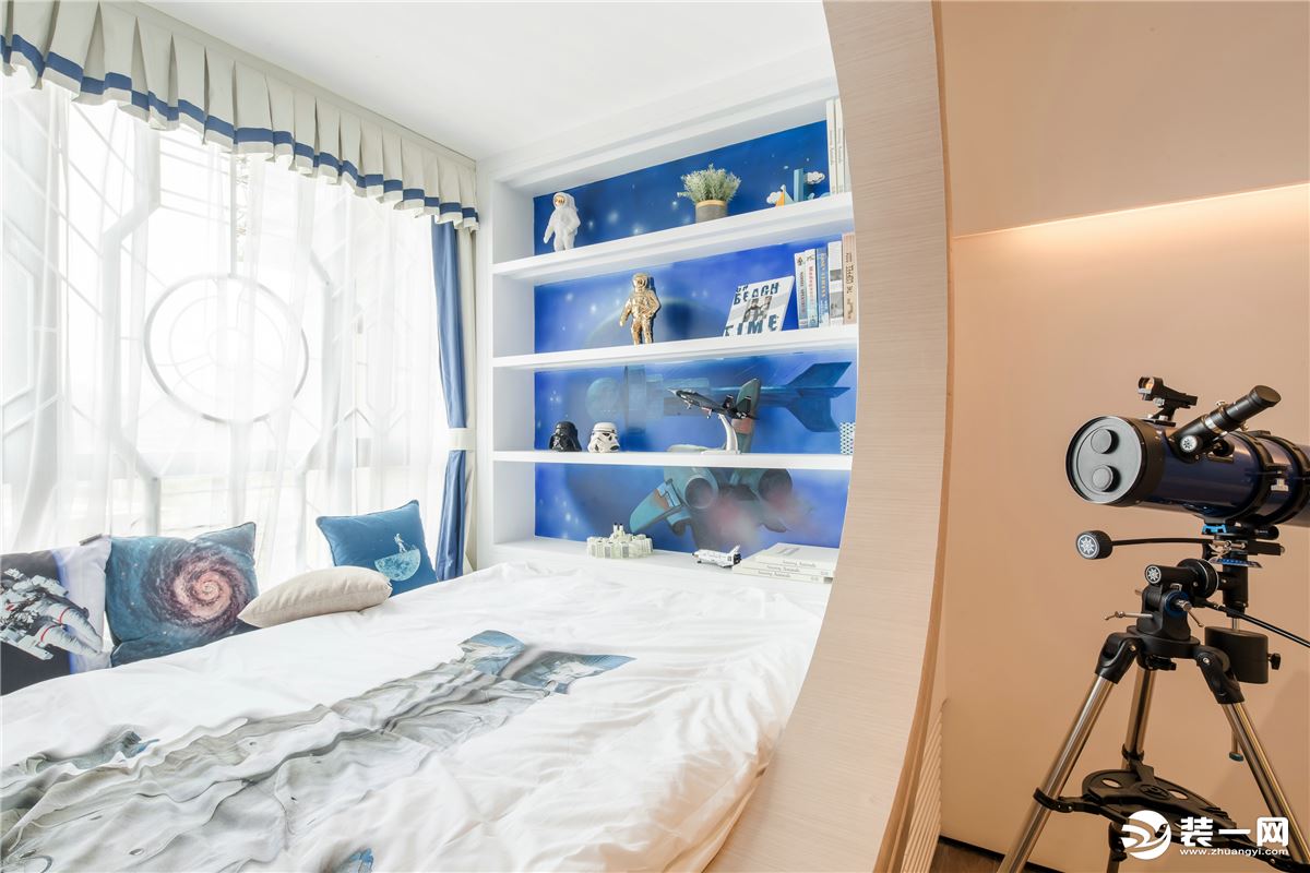 【千思装饰】180㎡新中式样板房+儿童房 吊顶床 灯具完美新中式实景样板房