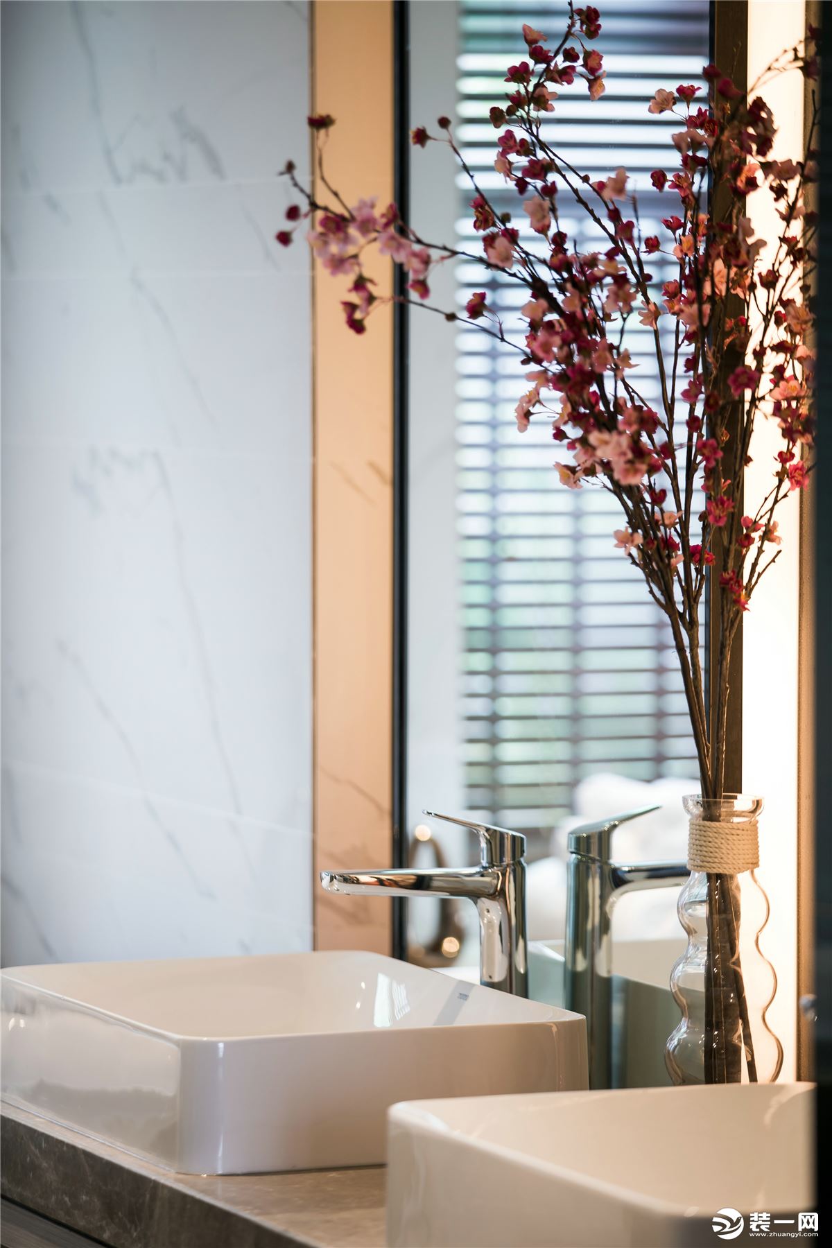 【千思装饰】180㎡新中式样板房+卫生间 洁具完美新中式实景样板房
