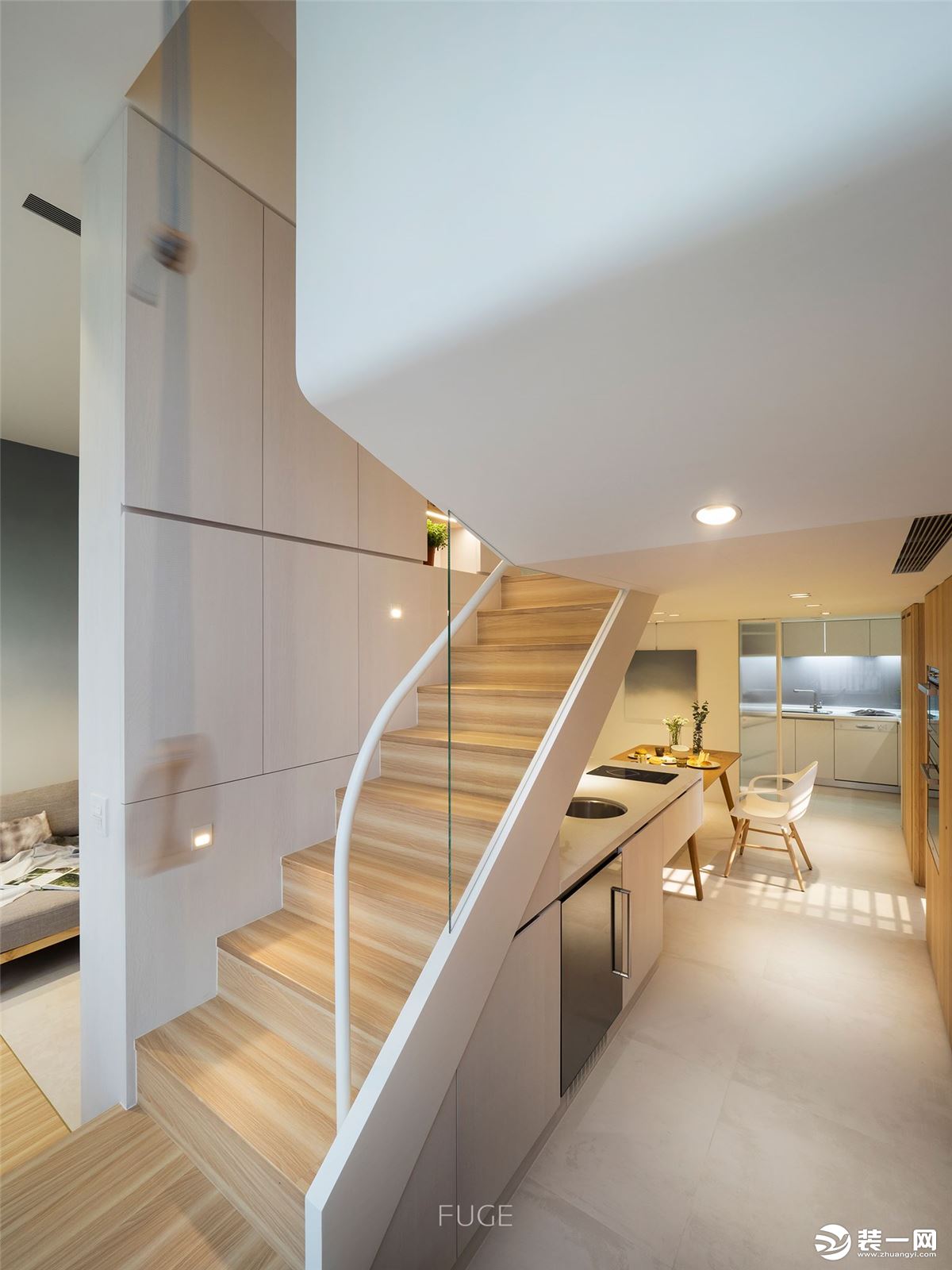 【千思装饰】loft简约设计+小复式楼梯间装修效果图