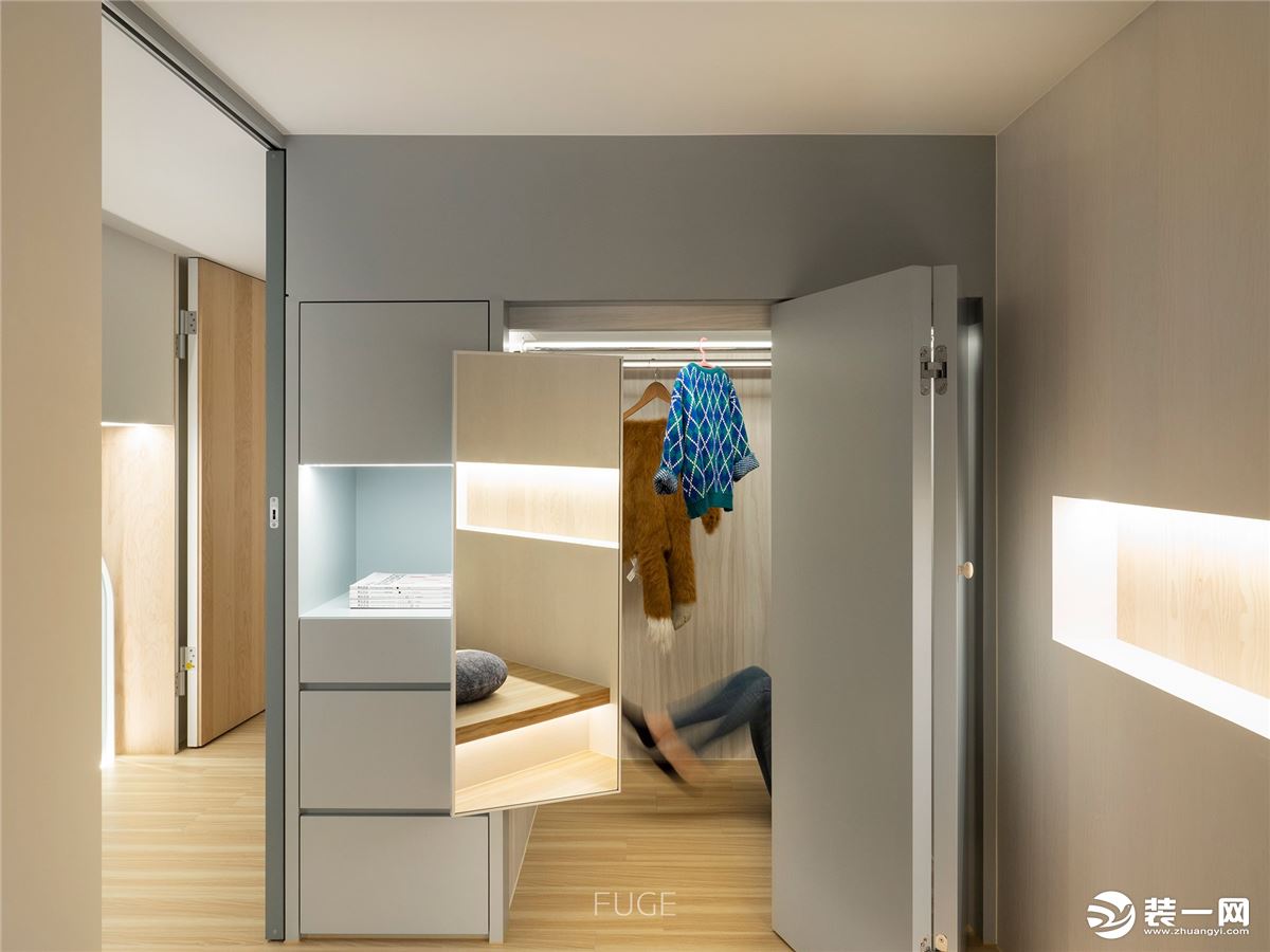 【千思装饰】loft简约设计+小复式储物间装修效果图