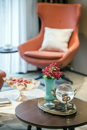 【千思装饰】180㎡新中式样板房+客厅 沙发 茶几 完美新中式实景样板房