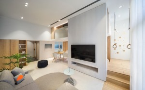 【千思装饰】loft简约设计+小复式客厅装修效果图