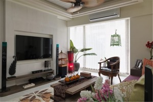 珠江城86㎡东南亚风格—客厅