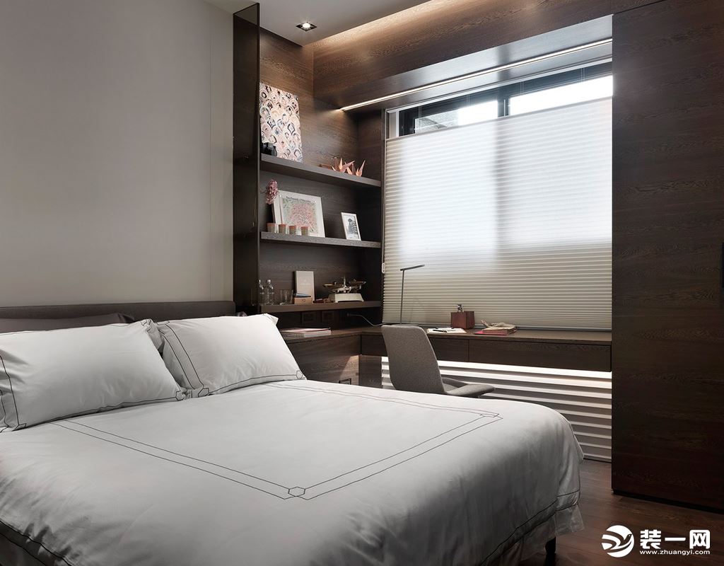 深圳天琴湾130平三居室简约风格效果图卧室