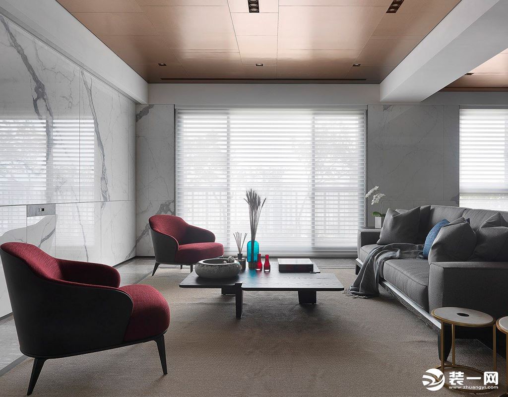 深圳天琴湾130平三居室简约风格效果图客厅
