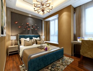 海逸豪园酒店1000平设计效果图卧室