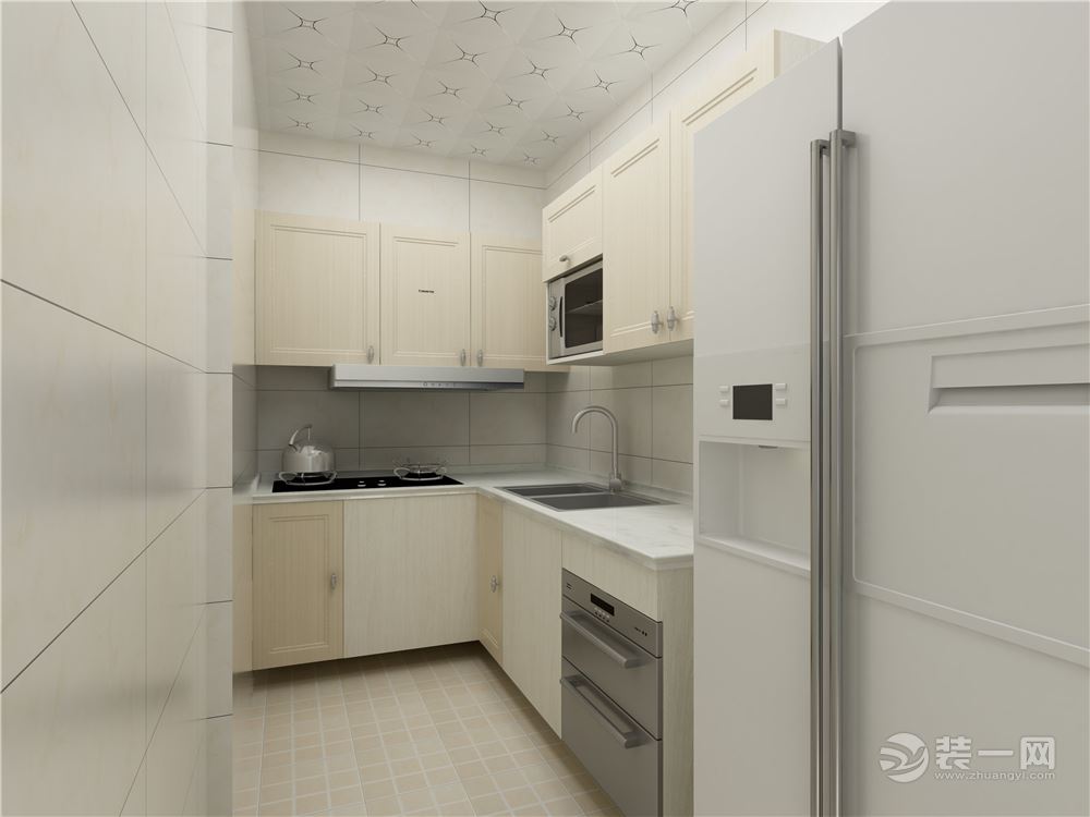 富丽尚雅居82m2二居室简约风格装修效果图厨房