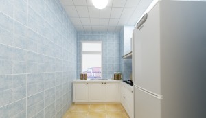 中央学府85m2二居室地中海风格装修效果图厨房