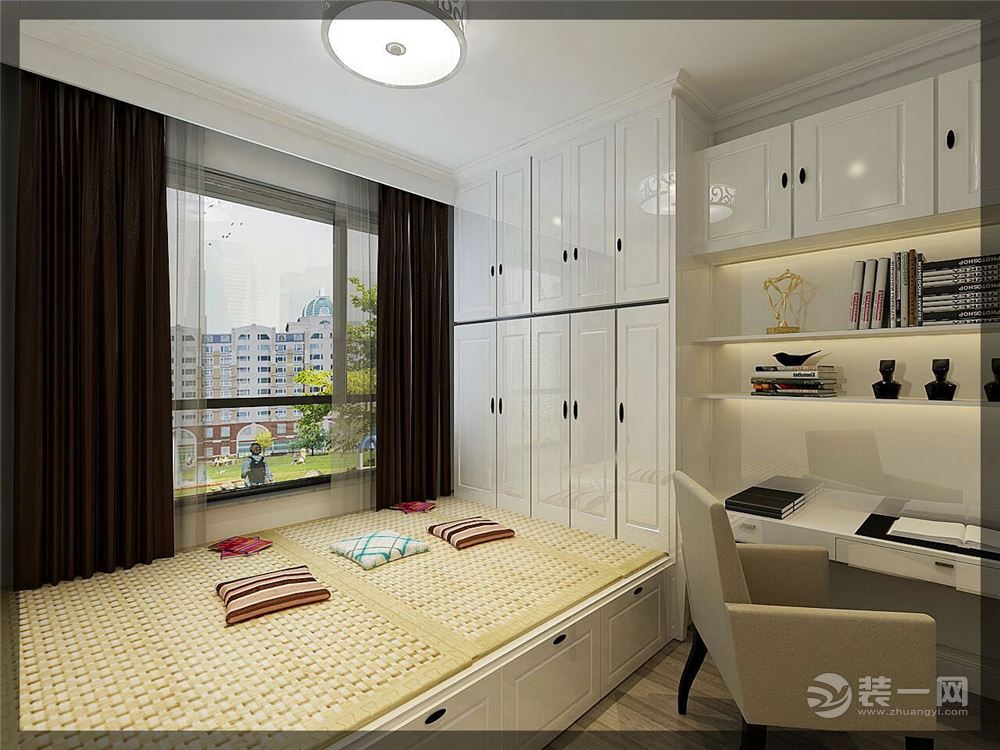 次卧采用卧室和书房两用的设计，更加的实用方便