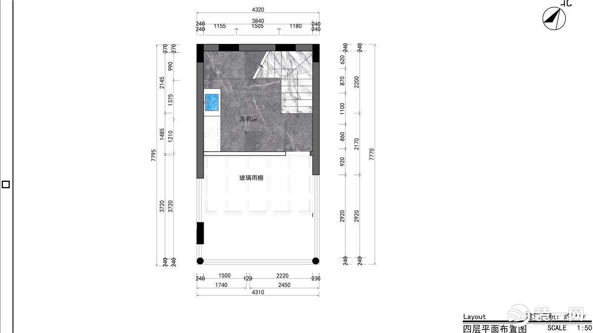 四樓平面布置圖